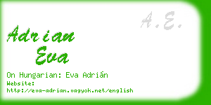 adrian eva business card