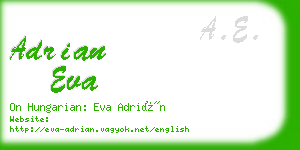 adrian eva business card